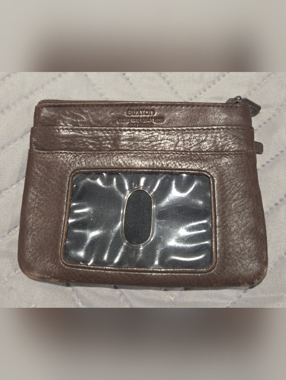 Buxton Brown Genuine Leather Men’s ID Wallet